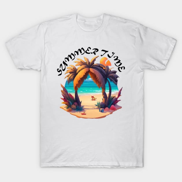 summer time T-Shirt by AOAOCreation